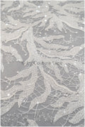 Perlen Spitzenstoff, Couture Spitzenstoff, schwere Hochzeitsspitze, gestreifter Spitzenstoff mit Perlen, moderner gestreifter Spitzenstoff// L20-345