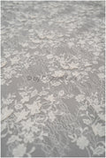French 3D lace fabric off-white/ couture lace fabric with 3D flowers/ delicate bridal lace fabric/ bridal lace with flowers// L20-375