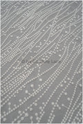 Spitzenstoff mit Linien & Punkten/ wellenförmiger Braut Spitzenstoff Off-White/ Boho Hochzeitskleid Spitze/ Braut Spitzenstoff/ Vintage Hochzeitskleid Spitze// L20-379