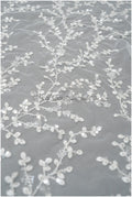 Beautiful pearl lace fabric off-white/ Couture lace fabric with pearls &amp; sequins/ Bridal lace with branches &amp; leaves// L20-399