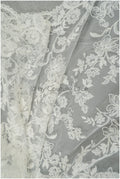 Romantischer Braut Spitzenstoff Off-White/ Braut Spitzenstoff/ Blumenspitze für Brautkleider/ Brautspitze// L20-007NC