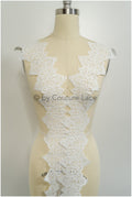 Boho crochet lace trim/ lace border/ bridal lace/ lace border for veil// T21-137