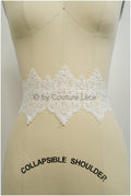 Boho crochet lace trim/ lace border/ bridal lace/ lace border for veil// T21-137