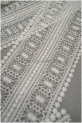 Crochet lace trim/ Guipure lace trim/ Bridal lace trim/ Boho wedding dress lace trim// T21-132