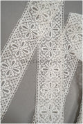 Beautiful crochet lace trim/ Off-white guipure lace trim/ Bridal lace trim/ Guipure lace// T21-131