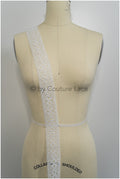Beautiful crochet lace trim/ Off-white guipure lace trim/ Bridal lace trim/ Guipure lace// T21-131