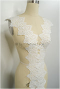 Boho crochet lace trim/ lace border/ bridal lace/ lace border for veil// T21-137