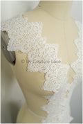 Boho crochet lace trim/ lace border/ bridal lace/ lace border for veil// T21-137
