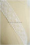 Boho lace trim off-white/ bridal lace trim/ lace veil trim/ bridal lace trim// T21-136