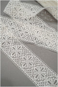Beautiful crochet lace trim/ Off-white guipure lace trim/ Bridal lace trim/ Guipure lace// T21-131