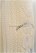 Beautiful crocheted lace border/ Guipure lace border off-white/ crocheted lace/ bridal lace border// T21-126
