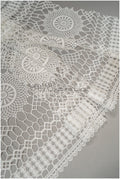 Beautiful crocheted lace border/ Guipure lace border off-white/ crocheted lace/ bridal lace border// T21-126
