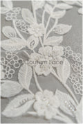 3D Blumen Applikationen, Braut Blumen Applikation, Braut Blumen Applikation, Hochzeitskleid Spitzen Applikation, Braut 3D Blumen Aufnäher// A21-064