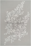 Pearl appliques 3D flowers, bridal flower patch, lace applique, wedding dress lace applique, bridal 3D flower patch // A21-094