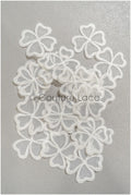 20pcs. 3D lace flowers for sewing on/ 3D flower lace applique/ wedding dress lace applique/ bridal lace// A21-061B