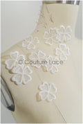 20pcs. 3D lace flowers for sewing on/ 3D flower lace applique/ wedding dress lace applique/ bridal lace// A21-061B