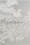 romantische BrautSpitze Blume, Braut Lace Aufnäher für Hochzeitskleid, Braut Blumen Spitzen Applikationen, Hochzeitskleid Spitze Aufnäher// A21-073