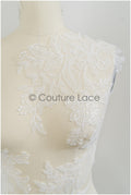 romantische BrautSpitze Blume, Braut Lace Aufnäher für Hochzeitskleid, Braut Blumen Spitzen Applikationen, Hochzeitskleid Spitze Aufnäher// A21-073