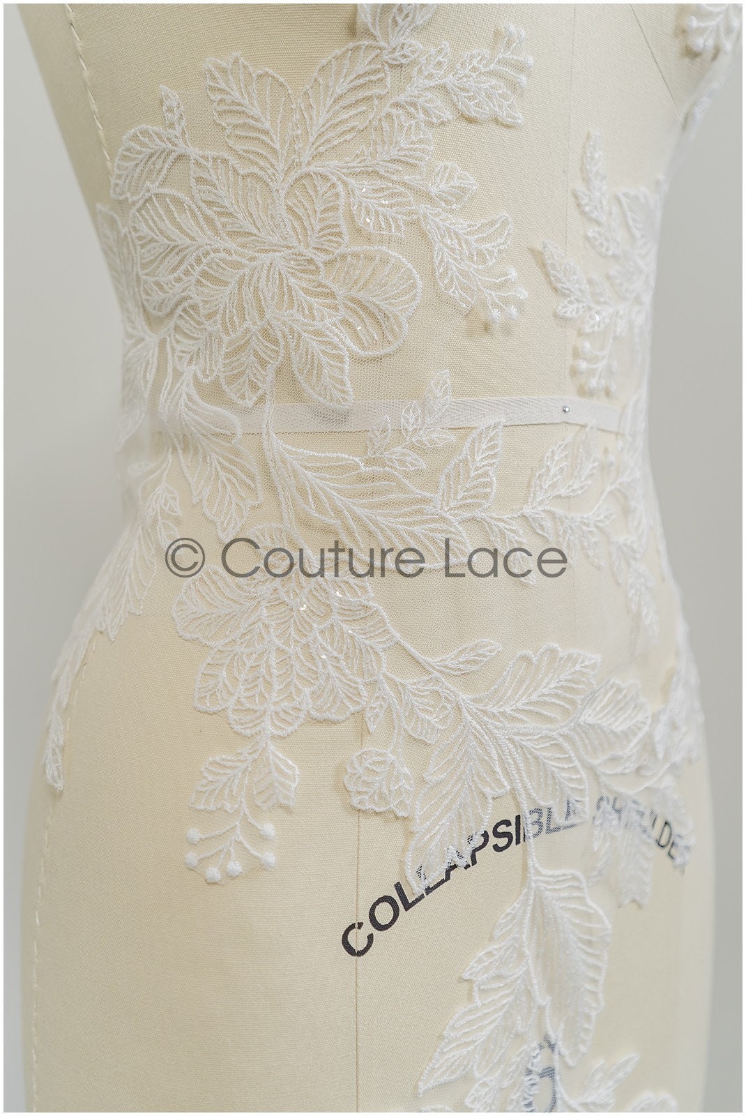 romantische BrautSpitze Blume, Braut Lace Aufnäher für Hochzeitskleid, Braut Blumen Spitzen Applikationen, Hochzeitskleid Spitze Aufnäher// A21-073
