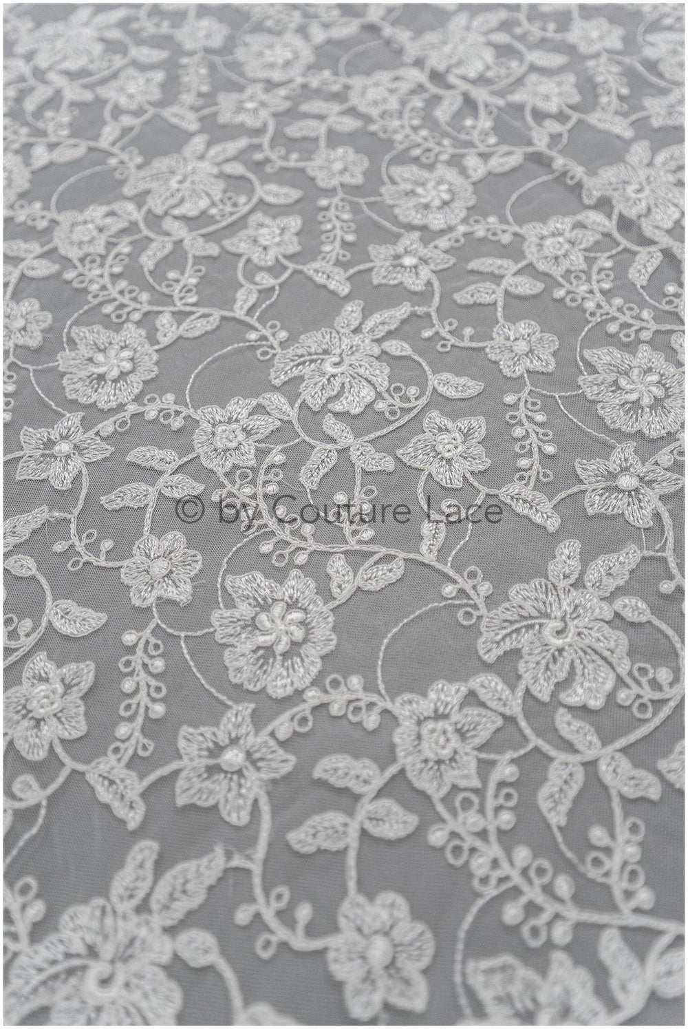 Romantischer Braut Spitzenstoff/ Off-White Spitzenstoff/ Braut Blumenspitze// L20-070