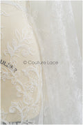 French lace fabric off-white/ bridal lace fabric with flowers/ bridal lace/ wedding dress lace fabric// L21-328NY