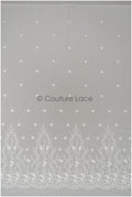 Perlen Brautspitzenstoff Off-White/ Spitzenstoff mit Perlen/ Braut Spitze/ floraler Spitzenstoff// L21-408