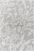 Bridal lace fabric off-white/ leaf lace fabric/ flower lace/ boho lace fabric/ boho bridal lace fabric// L21-409