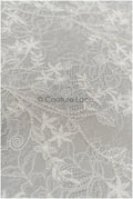 Französischer Spitzenstoff mit Blumenmuster & Perlen/ Blumen Spitzenstoff/ Brautspitze/ Dessous Spitze// L21-411
