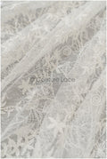 Französischer Spitzenstoff mit Blumenmuster & Perlen/ Blumen Spitzenstoff/ Brautspitze/ Dessous Spitze// L21-411