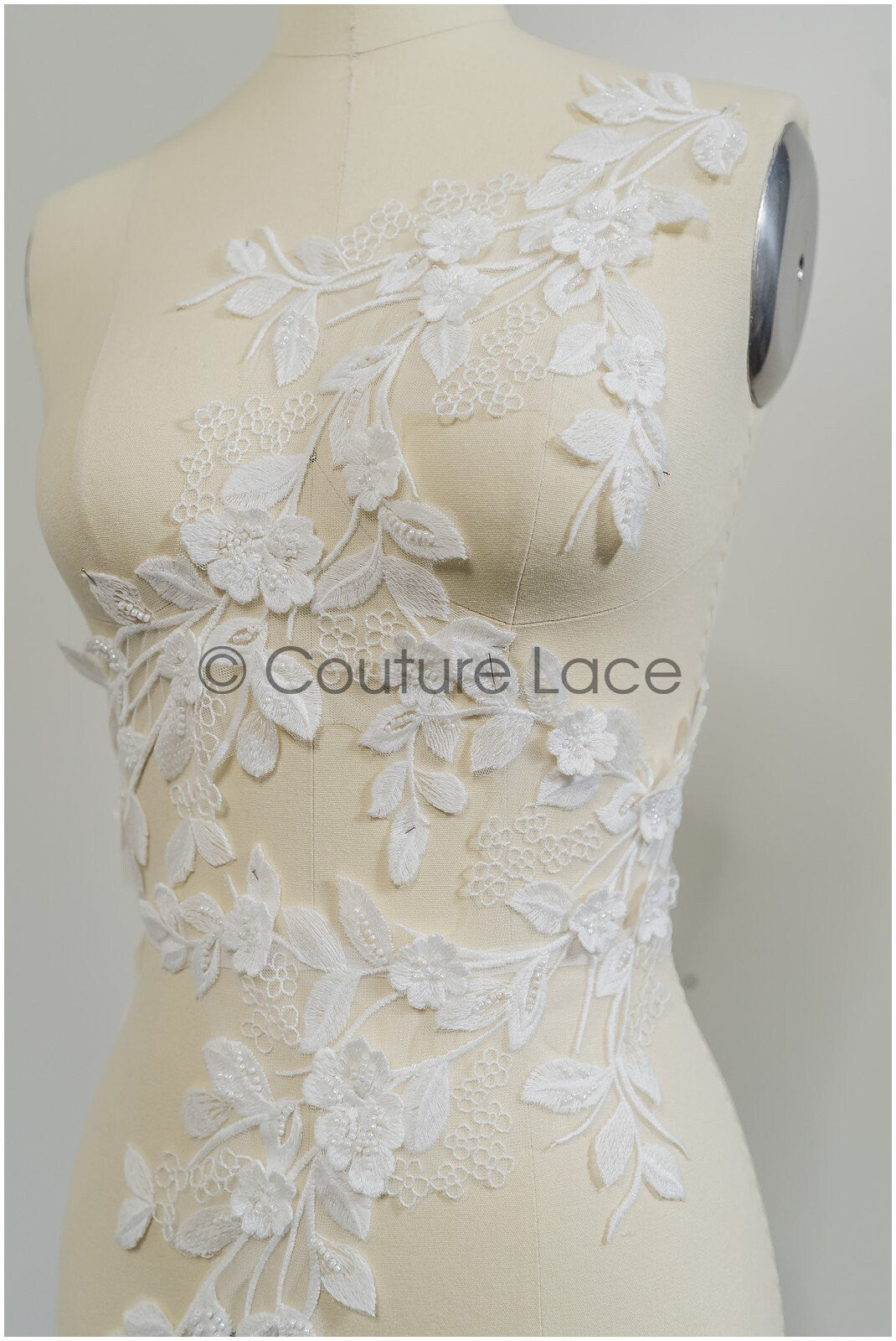 3D Blumen Applikationen, Braut Blumen Applikation, Braut Blumen Applikation, Hochzeitskleid Spitzen Applikation, Braut 3D Blumen Aufnäher// A21-064