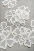 10pcs. 3D lace flowers for sewing on/ 3D flower lace applique/ wedding dress applique/ bridal lace// A21-061C
