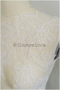 romantische BrautSpitze Blume, Braut Lace Aufnäher für Hochzeitskleid, Braut Blumen Spitzen Applikationen, Hochzeitskleid Spitze Aufnäher// A21-073