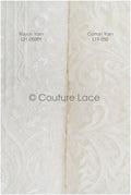 Orientalischer Spitzenstoff Off-White/ Hochzeitsspitze/ Braut Spitze/ Couture Spitze/ Brautkleid Hochzeitskleid Stoff// L21-050RY