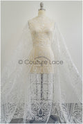 Orientalischer Spitzenstoff Off-White/ Hochzeitsspitze/ Braut Spitze/ Couture Spitze/ Brautkleid Hochzeitskleid Stoff// L21-050RY