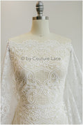 Baumwolle Artdeco Hochzeitskleid Spitze/ Braut Spitzenstoff Off-White/ französischer Spitzenstoff// L19-272