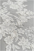 3D Blumen Applikationen, Braut Blumen Applikation, Braut Blumen Applikation, Hochzeitskleid Spitzen Applikation, Braut 3D Blumen Aufnäher// A21-237