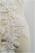3D Blumen Applikationen, Braut Blumen Applikation, Braut Blumen Applikation, Hochzeitskleid Spitzen Applikation, Braut 3D Blumen Aufnäher// A21-237