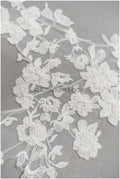 Perlen Spitzen Blumen Aufnäher, Blumen Applikation, SpitzenBlume Applikation, Hochzeitskleid Spitzen Applikation, Braut Blumen Aufnäher// A21-235