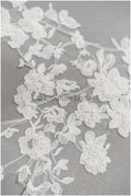 Perlen Spitzen Blumen Aufnäher, Blumen Applikation, SpitzenBlume Applikation, Hochzeitskleid Spitzen Applikation, Braut Blumen Aufnäher// A21-235