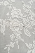 Blumen Spitzenstoff Off-White/ Braut Spitze/ Hochzeitskleid Spitzenstoff/ bestickter Spitzenstoff/ Spitzenschleier// L21-149C