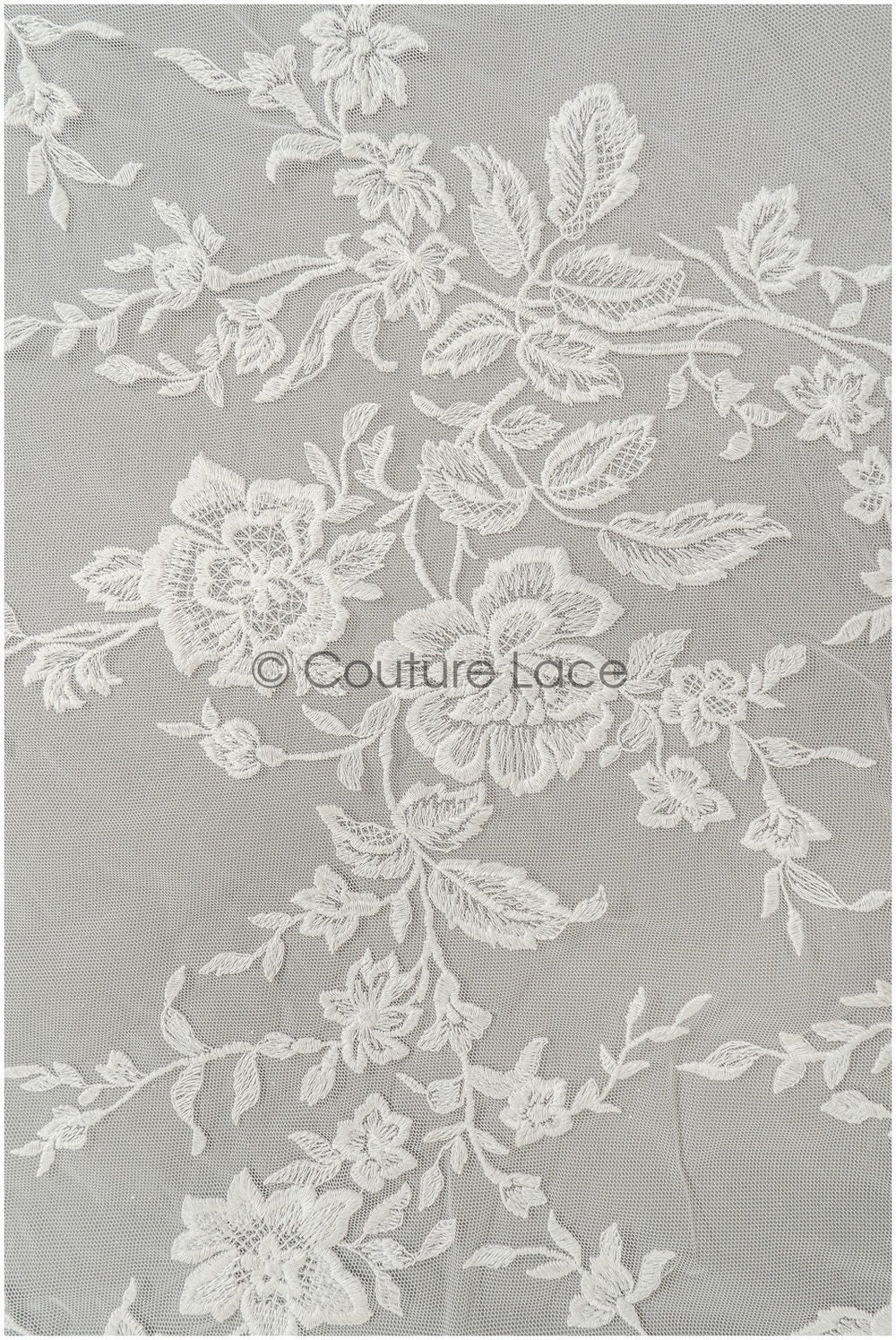 Blumen Spitzenstoff Off-White/ Braut Spitze/ Hochzeitskleid Spitzenstoff/ bestickter Spitzenstoff/ Spitzenschleier// L21-149C