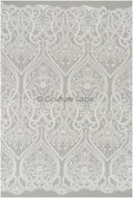 Boho lace fabric off-white/ bridal lace with sequins/ boho bridal lace fabric/ geometric sequin lace/ boho wedding dress// L21-206RY