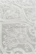 Boho lace fabric off-white/ bridal lace with sequins/ boho bridal lace fabric/ geometric sequin lace/ boho wedding dress// L21-206RY