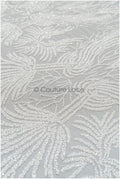 Brautspitze mit Perlen/ Couture Spitzenstoff Off-White/ schwere Hochzeitsspitze/ Designer Couture Spitze/ Brautspitze// L20-352