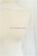 French floral lace/ bridal raschel lace/ French veil lace/ bridal chanitilly lace/ Edwardian lace fabric// L21-413