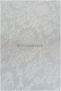 French floral lace/ bridal raschel lace/ French veil lace/ bridal chanitilly lace/ Edwardian lace fabric// L21-416 