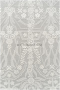 1.2yds Geometric floral lace/ embroidered floral lace off-white/ bridal lace/ soft boho lace fabric/ bridal lace fabric// L21-097C