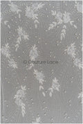 Handgefertigte Brautspitze Off-White/ 3D Blumen Spitzenstoff/ Perlen Spitze/ Designer Couture Spitze/ Braut Spitze// L21-015N