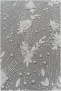 Handgefertigte Brautspitze Off-White/ 3D Blumen Spitzenstoff/ Perlen Spitze/ Designer Couture Spitze/ Braut Spitze// L21-015N
