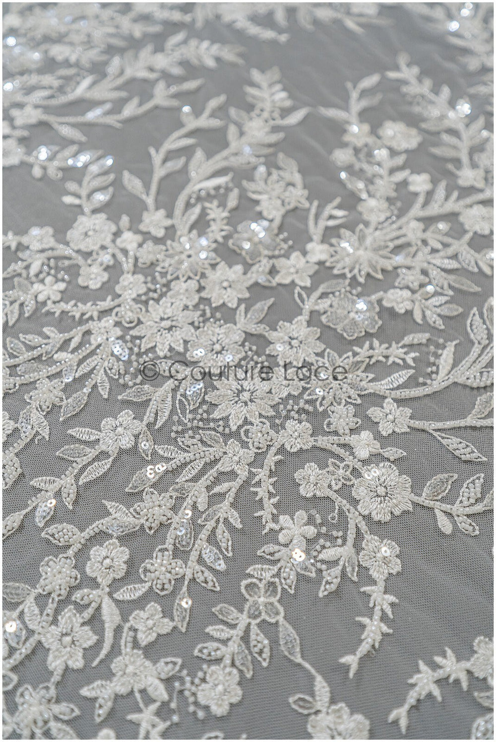 Perlen Brautspitze/ Blumen Couture Spitze Stoff/ Perlen Hochzeit Spitze/ Designer Couture Spitze/ Blumen Perlen Spitze// L21-176N